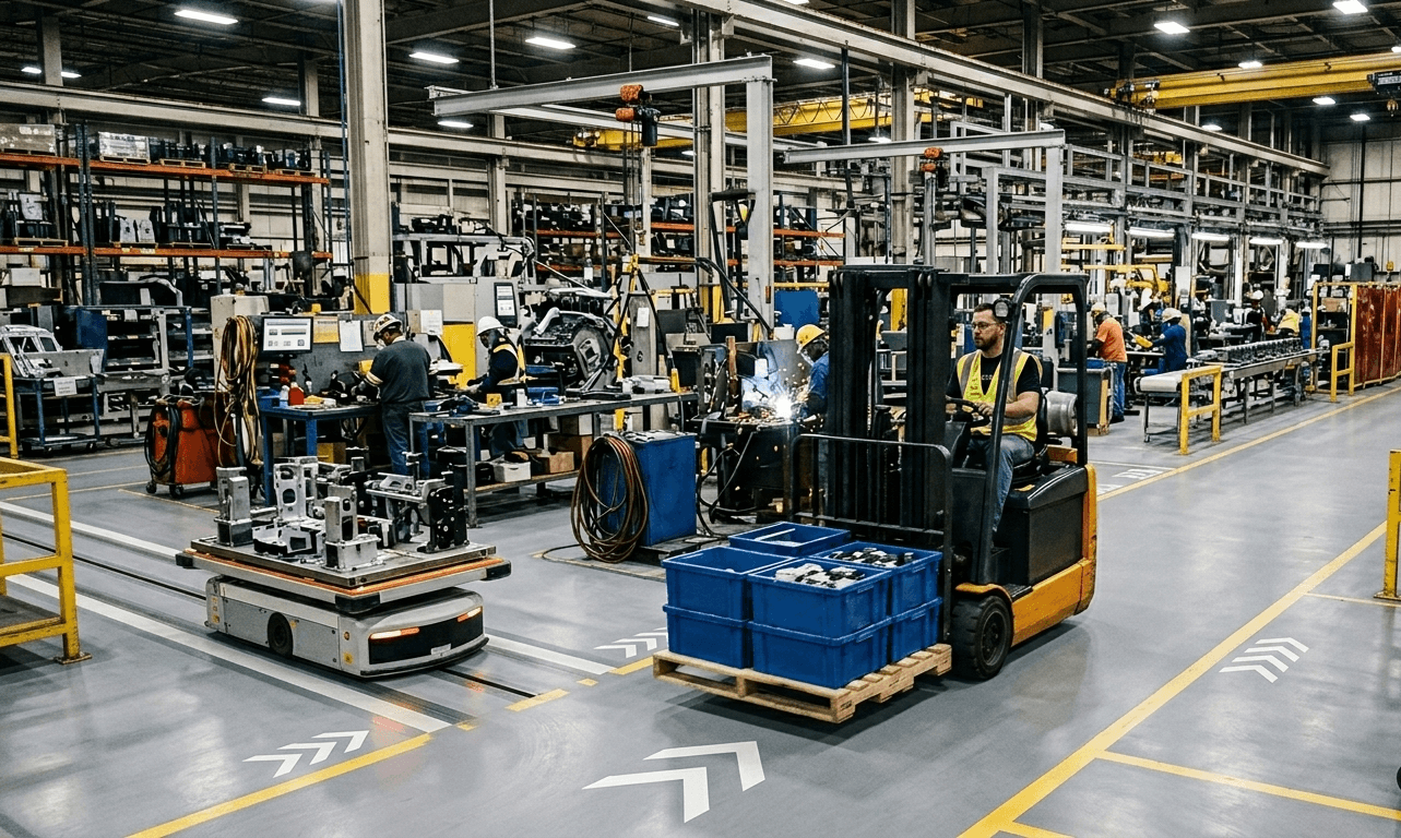 Optimizing AGVs in Large Scale Warehouse